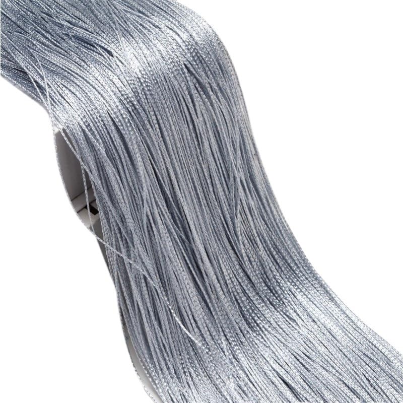 Tenda Antimosche Per Porta Esterna 300x200 cm Tende a Filo Schermo Nastro Stringa Divisore Cieco for Soggiorno Porta Parete Finestra Pannello Tenda Nappa (Color : Grey, Size : 300x260cm)