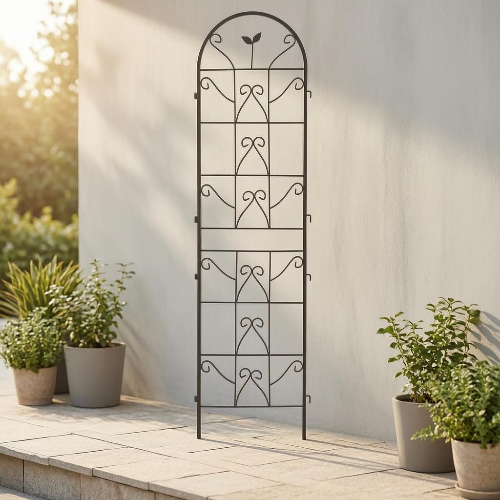 Enrejado Jardín Metal, Celosía, metálico Robusto, Enrejado Resistente, Organización Vertical, para Amantes y cultivadores, Size to 3