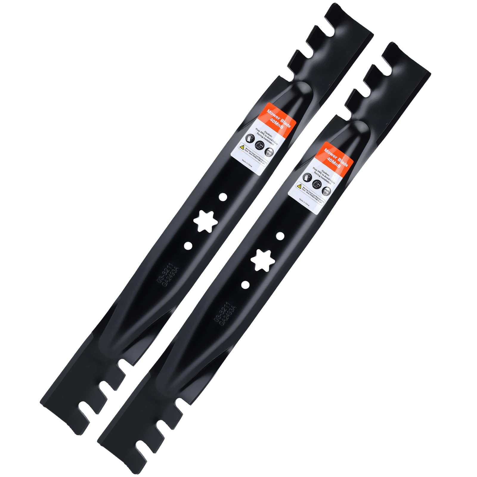 Grasscool 942-0616A Cub Cadet 42 inch Mower Toothed Mulching Blades for XT1