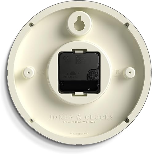 Miniatura 7 de JONES CLOCKS Reloj de pared para bañera de hidromasaje, pequeño reloj redondo retro, 8 pulgadas, azul oscuro, números fáciles de leer, ideal para