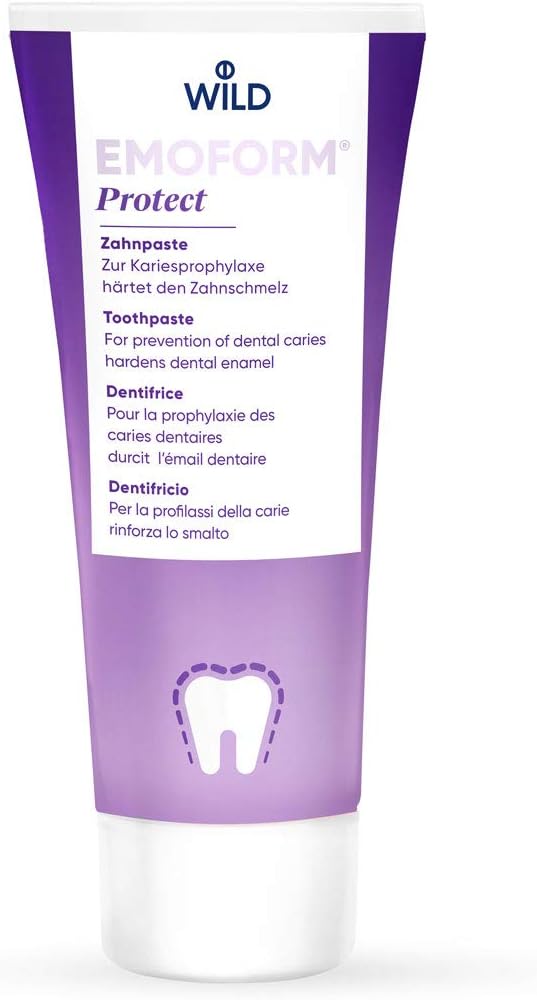 EMOFORM Protect Toothpaste 75ml – Swiss-Made NZX Formula with Sodium & Stanno...