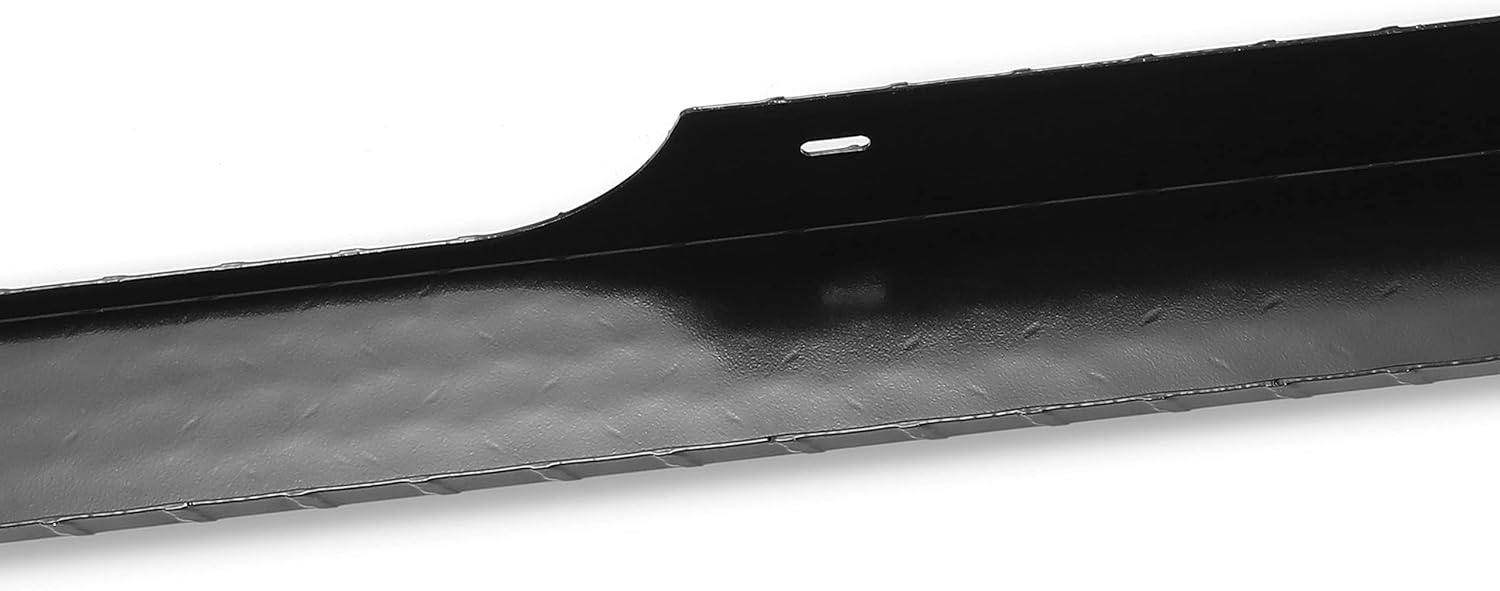 Kojem Black Aluminum Rocker Panel Compatible with 1994-2013 EZGO TXT Golf Cart Pair Powder Coated Black Side Diamond Plate Cover