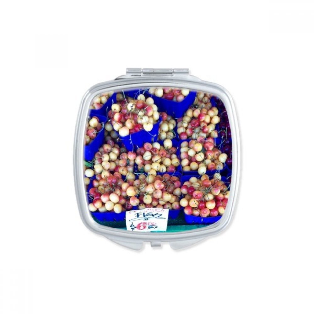 Miroir de poche mignon motif citrouille, le cadeau parfait fait main