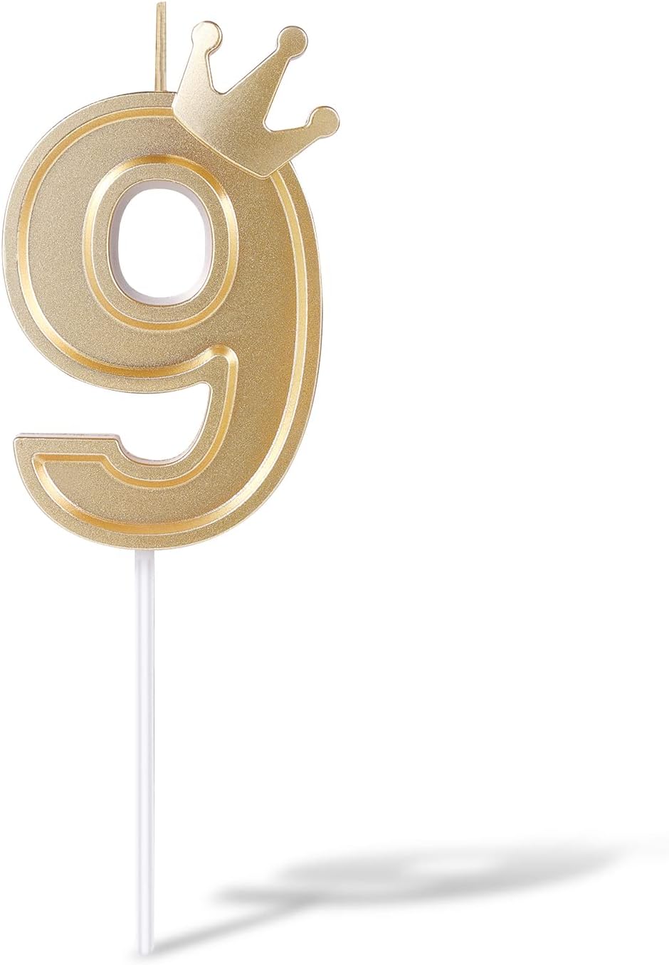 TOYMIS 3inch Crown Number Candle, Birthday Candle Cake