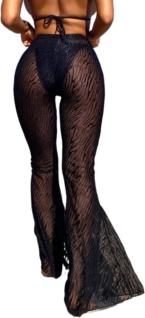 swimsuit coverup for women Summer Beach Solid Cover Up Pants