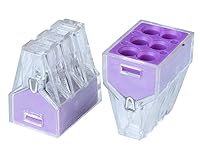 Vista 2 de YXQ Conector de cable a presión de 6 puertos Tuerca de pared PCT-106 Conductor 18-12AWG Alambres para cajas de conexiones (50 piezas)