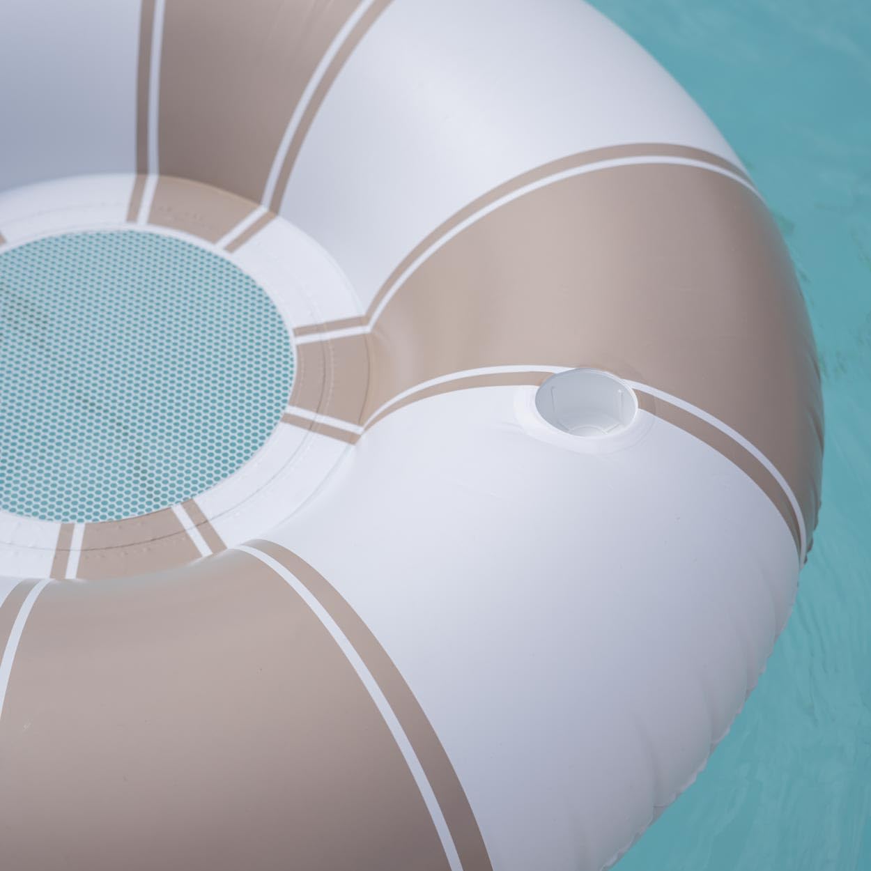 Flamingueo Schwimmring Erwachsene - Für Strand und Pool - Getränkehalter - Donut-Form - Strapazierfähiges PVC - Doppelventil - Zweifarbiges Design