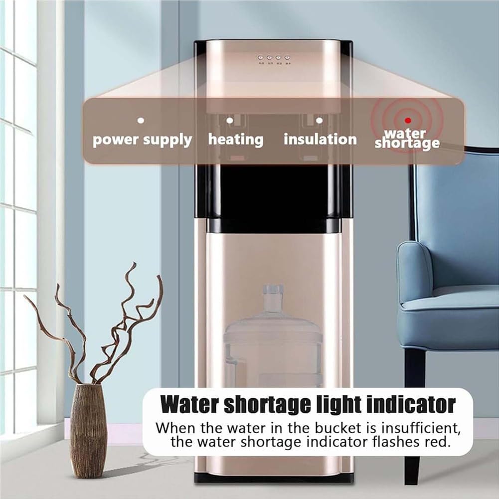 Dispenser d'Acqua A Caricamento dal Basso, Dispenser per Refrigeratore d'Acqua Calda E Fredda 3 in 1, per Casa, Ufficio, caffè, Bar, Dormitorio Uso Commerciale,002,Warm
