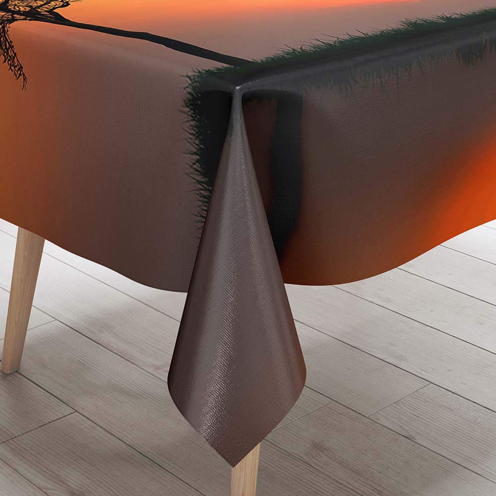 HUHJYUGE Nappe Table Rectangulaire Réutilisable 90x150cm, Couverture De Table Imperméable, Nappes Pour Table De Jardin, Anti-Graisse, Anti-Chaud, Pour