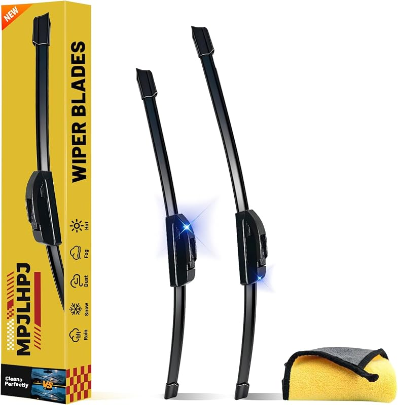 Palhetas do limpador de para-brisa Mpjlhpj 24" + 22" para gancho U/J – Par
