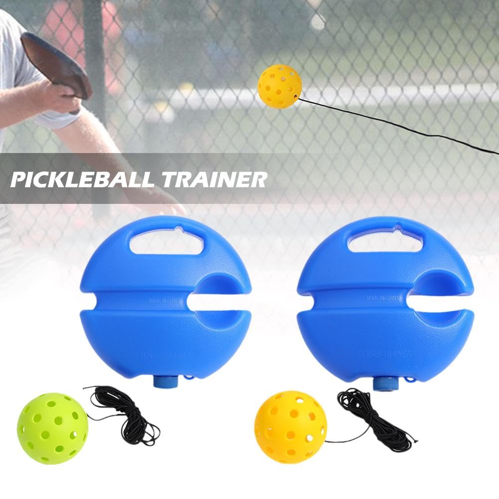 Palla Da Allenamento Per Pickleball - Con Base Ad Acqua, 40 Fori, Per Allenamento Indoor E Outdoor - Foto 5