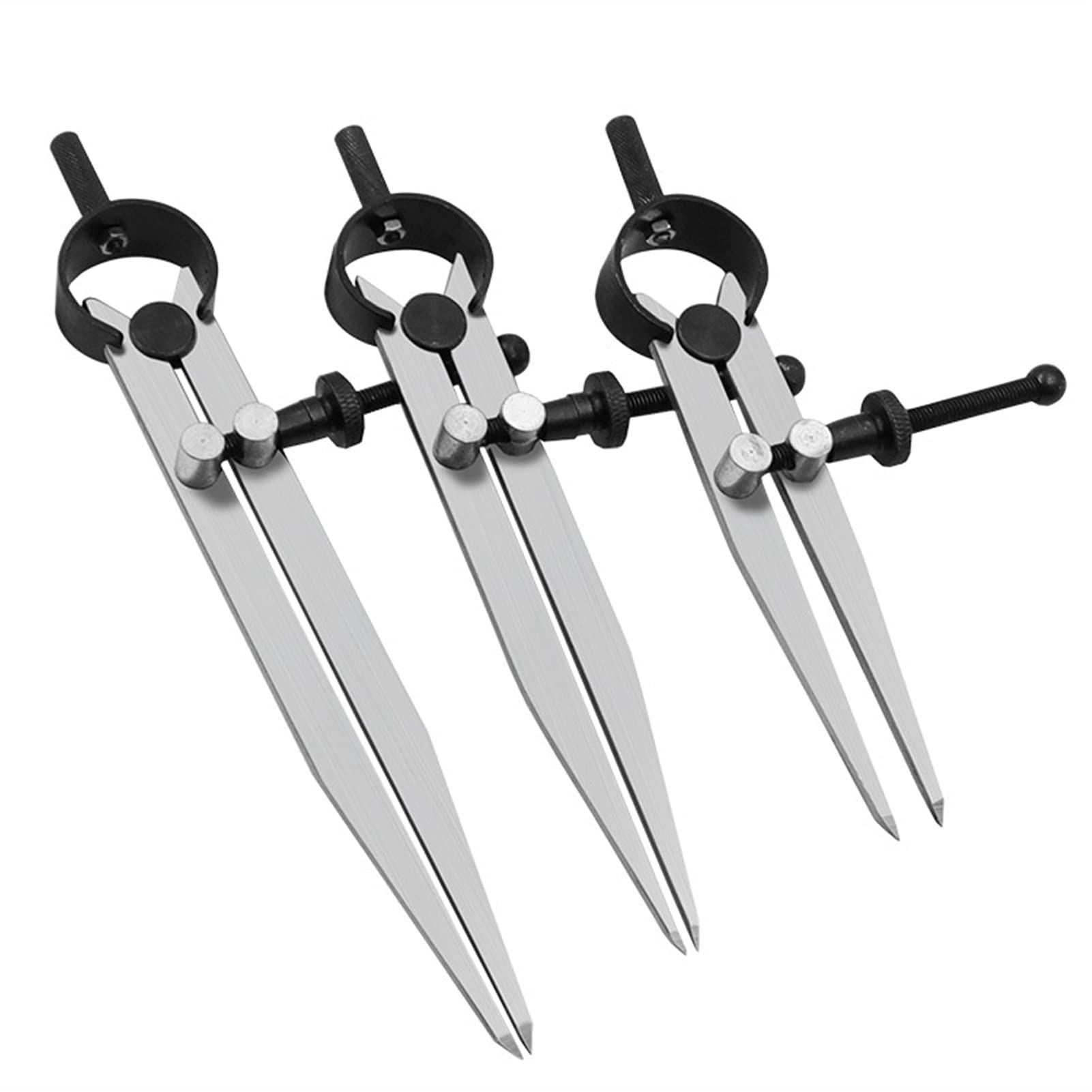 Compasso Strumento di spaziatura, Calibri di spaziatura Calibro di Passo Righello Misuratore Compasso da Disegno Industria del Legno Strumento per la Pelle Calibro di PAS，149mm