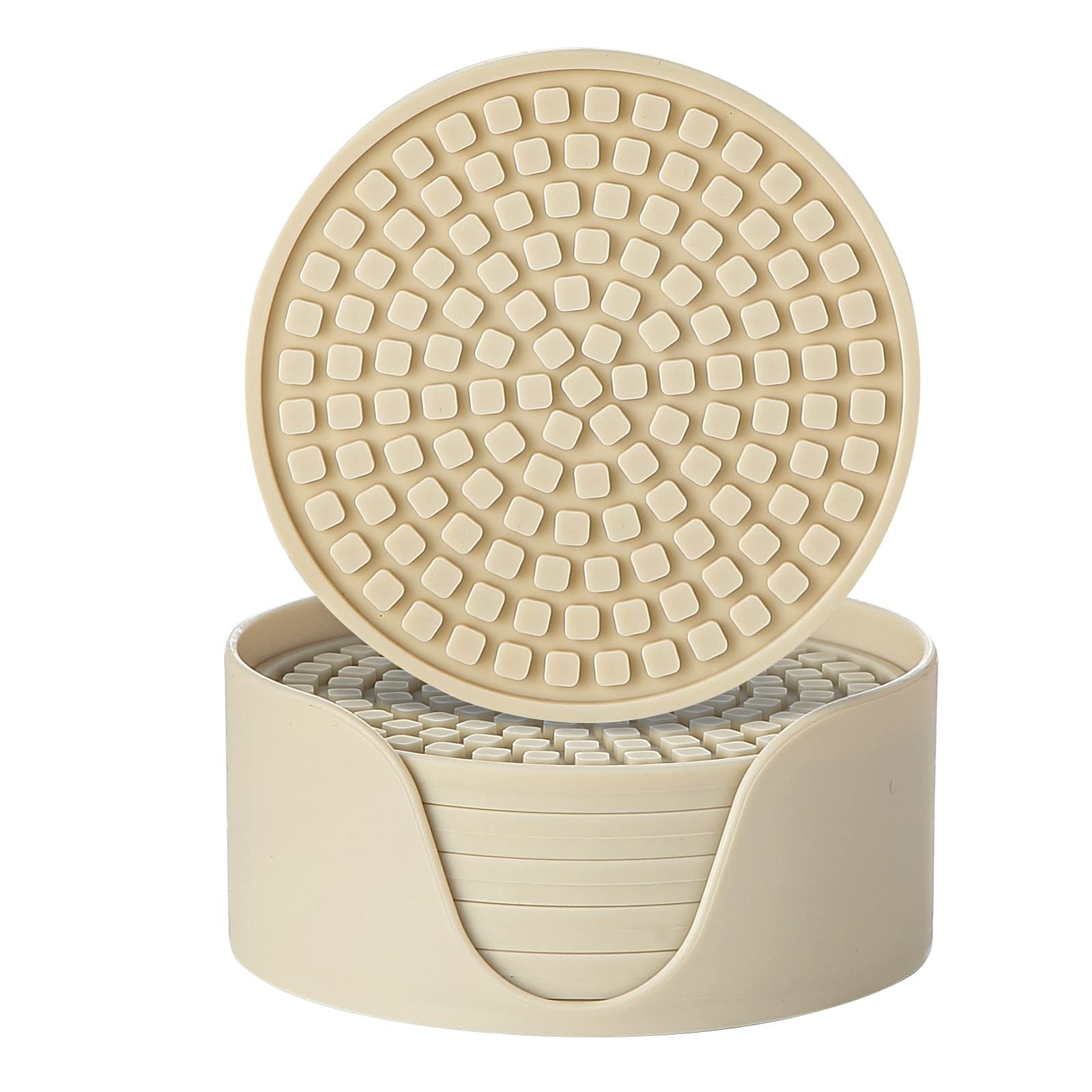 Colinda Silicone Drink Coasters with Holder