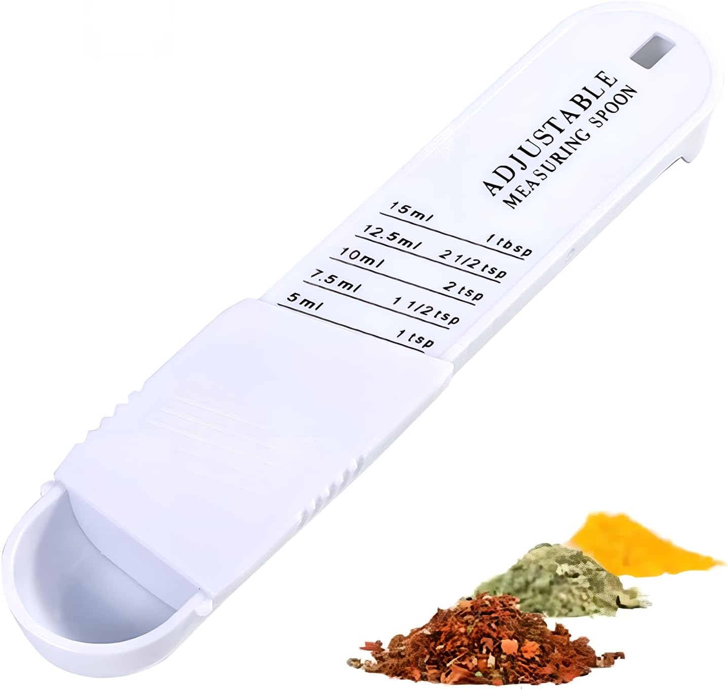 Adjustable Wet & Dry Measuring Spoon with Scale(White)