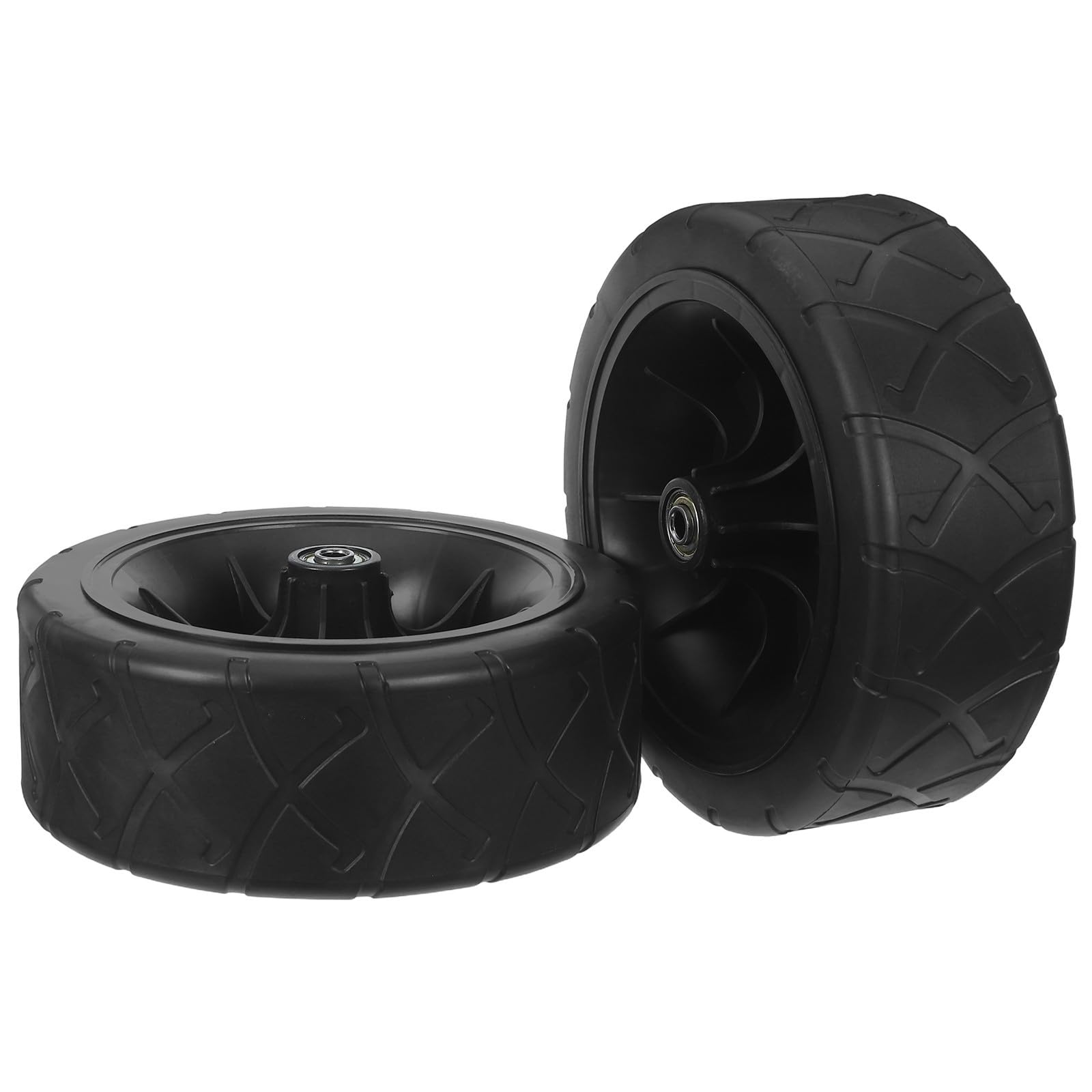 Roues pliables en caoutchouc robuste Kichvoe | Trou 0,8 cm