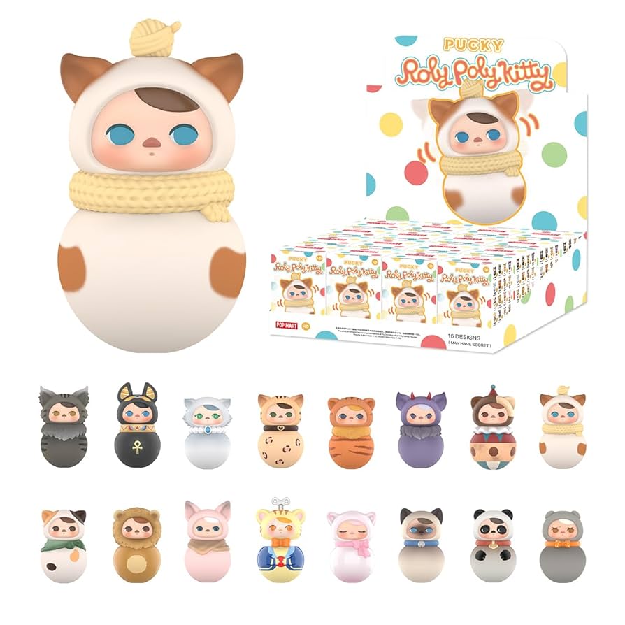 POP MART PUCKY 「Roly-Poly Kitty」ぬいぐるみ Amazon.co.jp: POP MART PUCKY Roly-Poly Kitty シリーズ