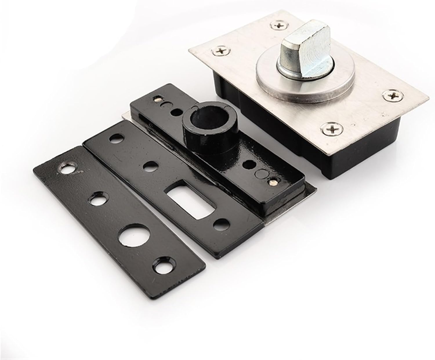 360 Degree Revolving Door Hinge 90 Degrees Positioning Hidden Floor Pivot Hinges for Furniture Hardware