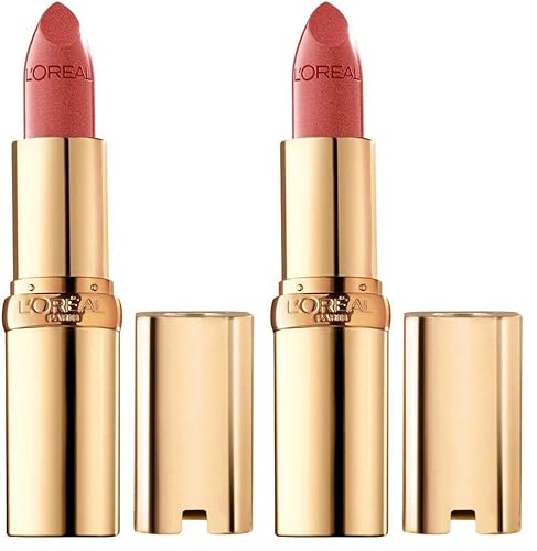 Vista 48 de L'Oreal Paris Colour Riche - Lápiz labial satinado para labios hidratados, maquillaje de labios con aceite de argán y vitamina E, vale la pena, 0.13