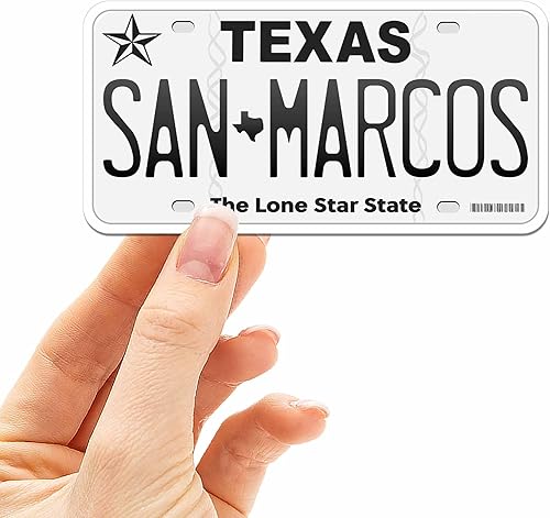 Miniatura 37 de Calcomanías de matrícula de Texas – 15 opciones de TX City – Adhesivo de parachoques de Texas para automóvil – Houston Austin Dallas San Antonio
