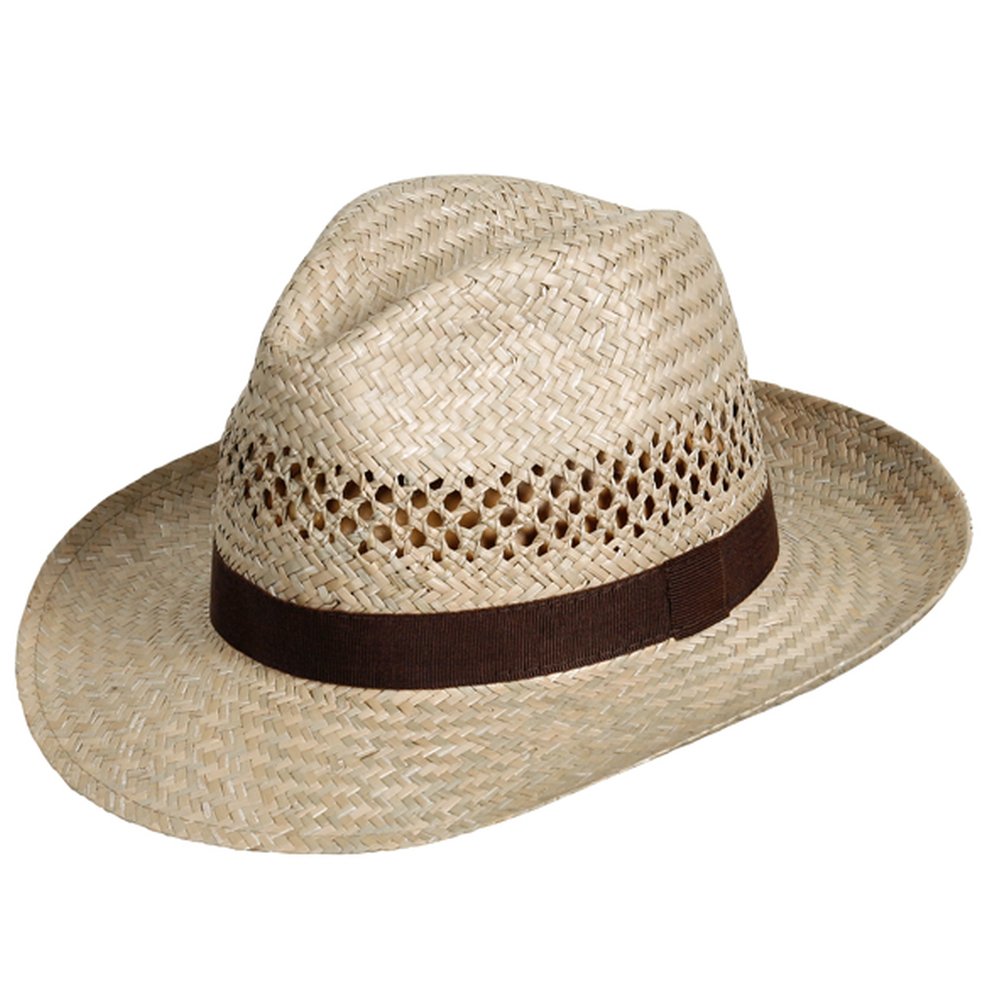 WEROR Sombrero de paja para hombre y mujer, sombrero de verano 9.1