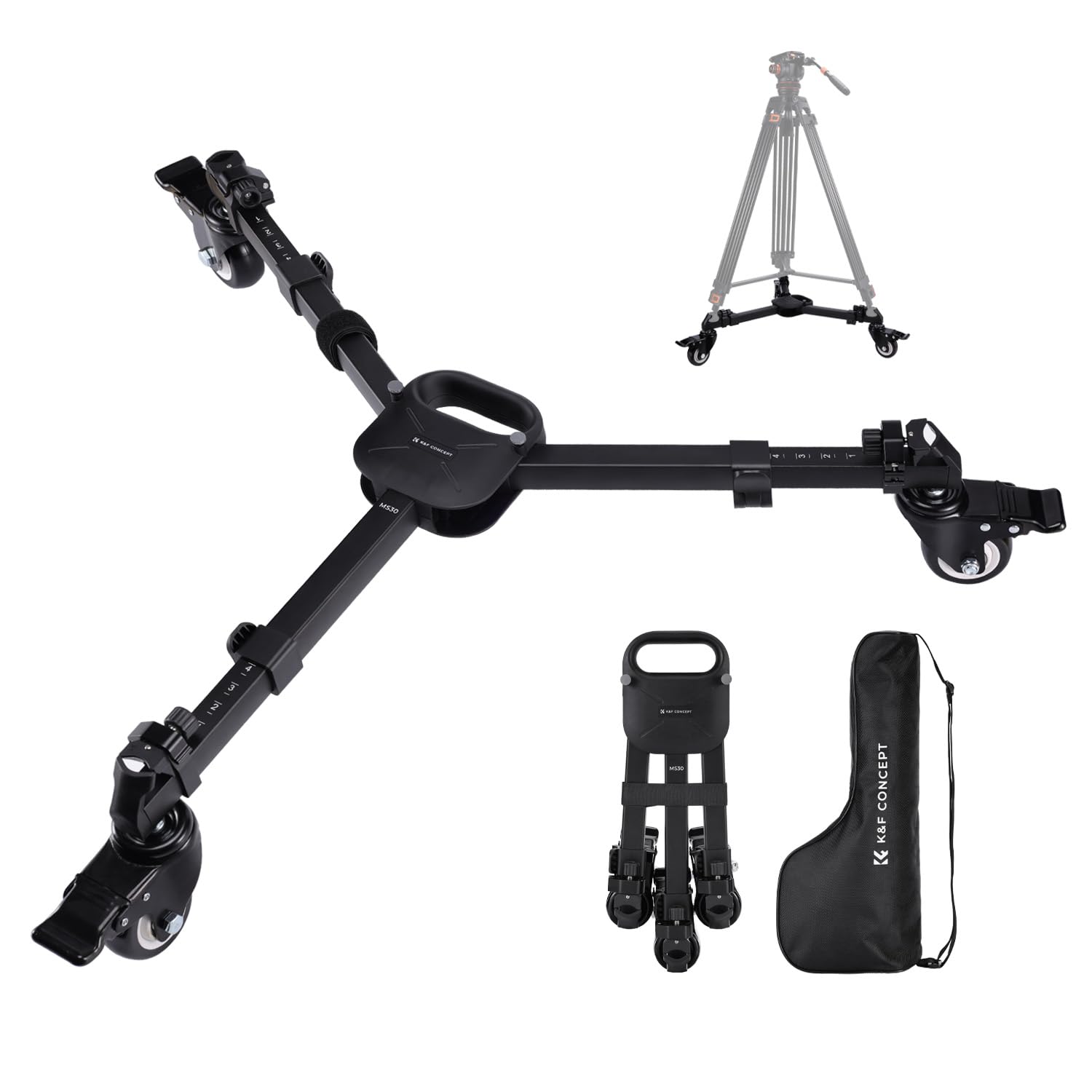 K&F CONCEPT Aluminium Heavy Duty Stativ Dolly