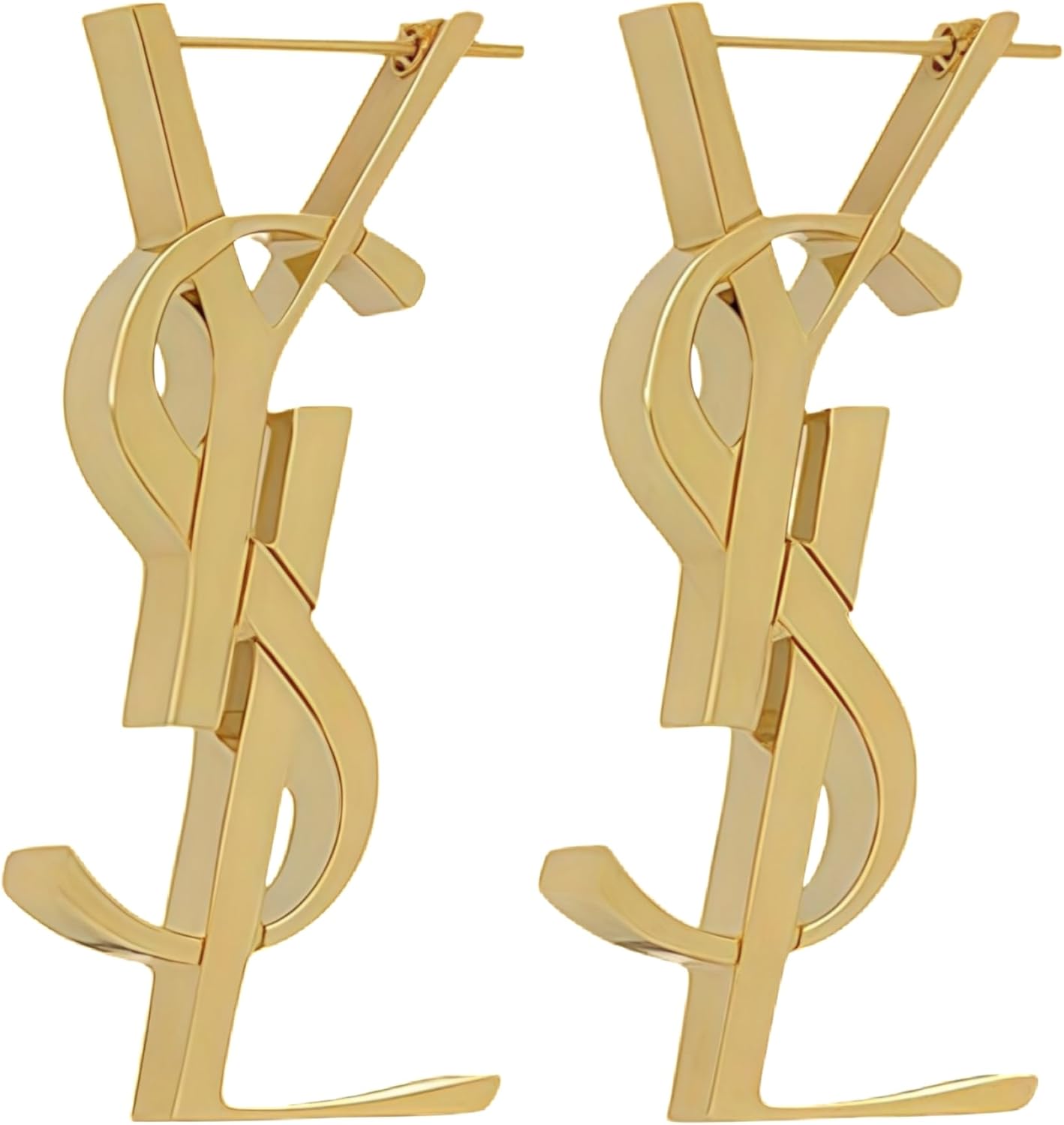 Designer Inspired Earrings,luxury designer earrings,Monogram Hoop Earrings, Women's Minimalist Swing Letter Stud Earrings ,18K Gold Plated Hypoallergenic Everyday Jewelry ,Personalized Birthday Gift for Best Friend