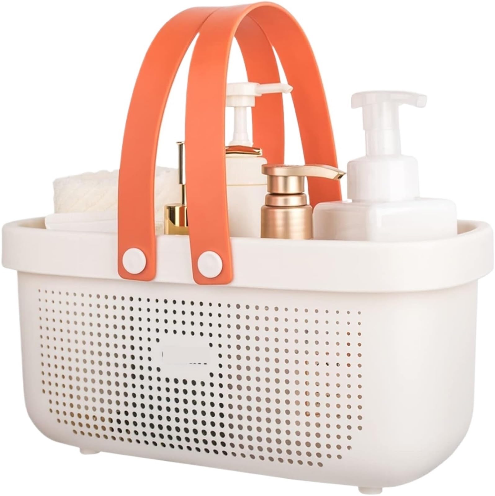 WSQHAO Portable Shower Basket With Handle, Bath Tote Dries Quickly With Drainage Holes For Bathroom Dormitory for Shower(Color3)
