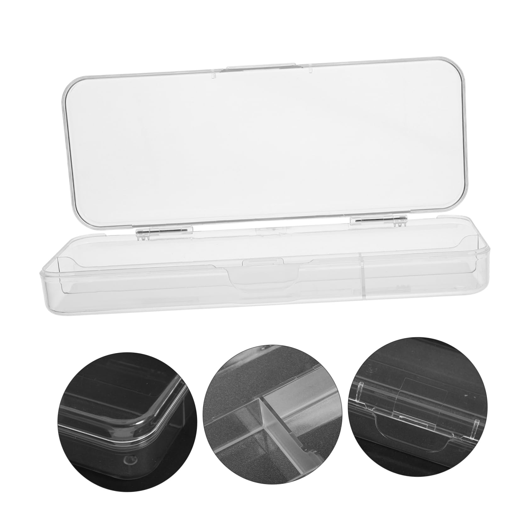 Tofficu Caja De 5 Uds Estuche De Lápices Transparente Contenedor De Almacenamiento De Lápices Cajas De Bolsa De Organizador De Estuche De con