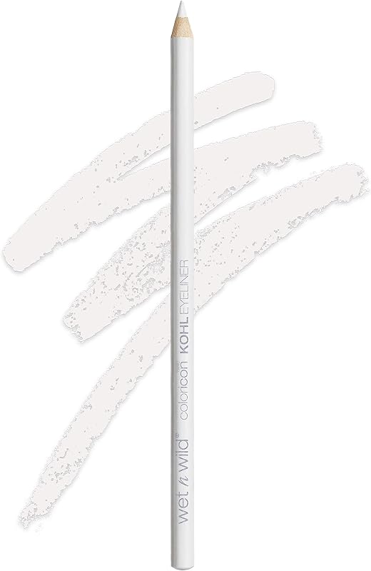 wet n wild Color Icon Kohl Eyeliner Pencil - Rich Hyper-Pigmented Color, Smooth Creamy Application, Long-Wearing Matte Finish Versatility, Cruelty-Free - You're Always White!
