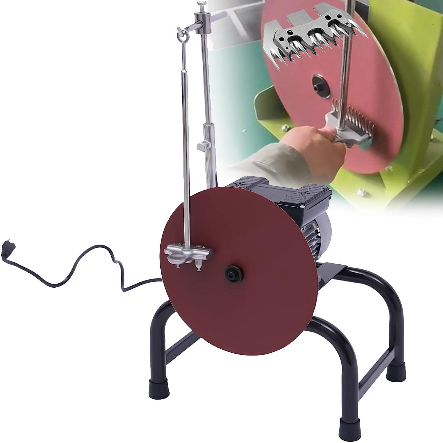 480W Electric Blade Sharpener Machine Goat Scissor Blade Grinder Wool Shears Knife Sharpener Sheep Clipper Knife Sharpener with