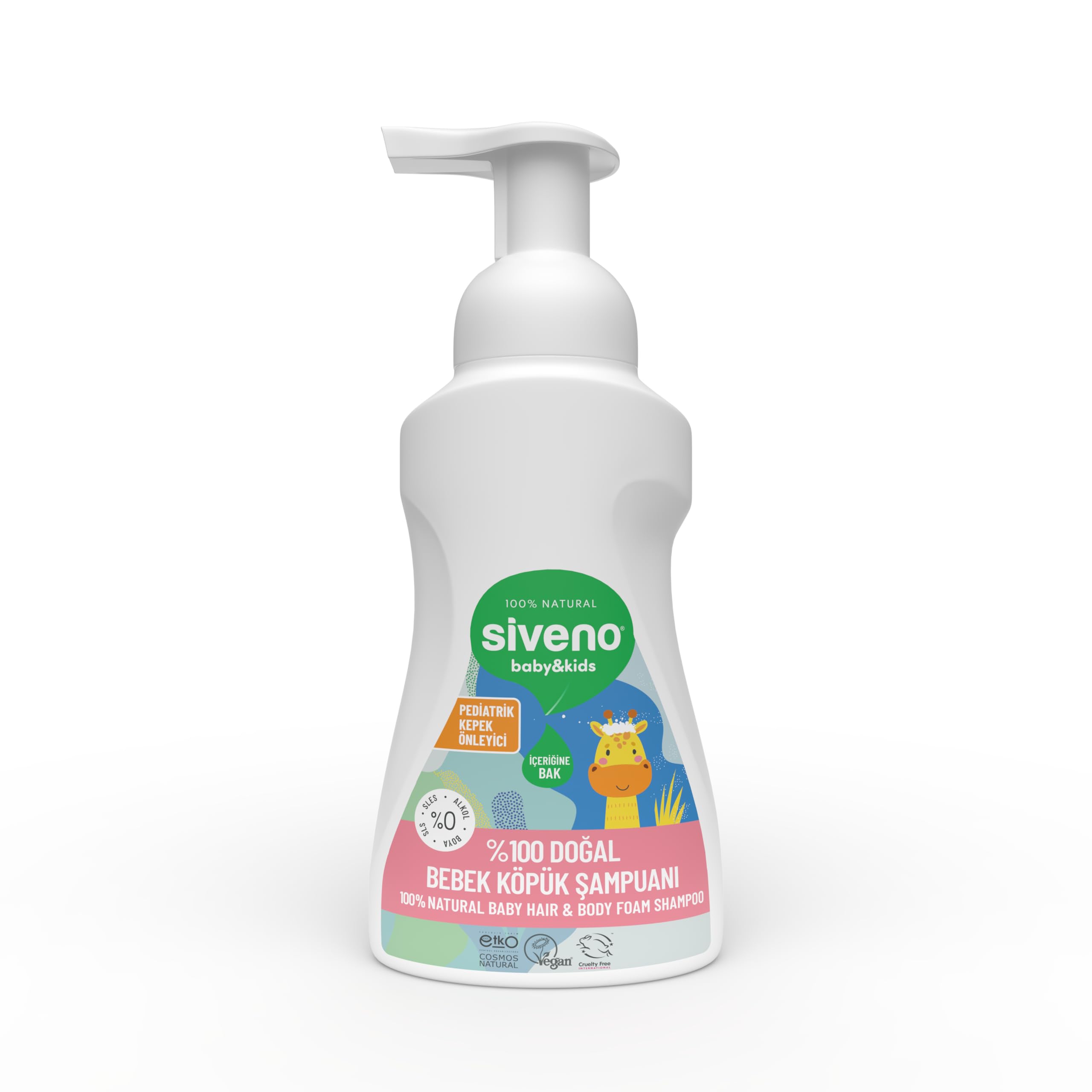 Siveno Doğal Bebek Köpük Şampuanı 250 ml