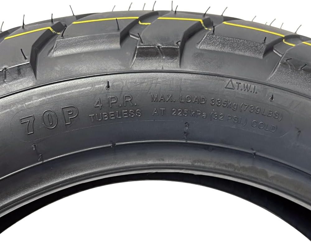 MMG Tire 140/90-15 Street Touring Rear Motorcycle - Tubeless Type 70P