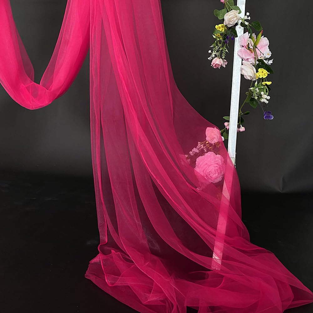 1 m x 160 cm Soft Tulle Fabric, Tulle Fabrics for Sewing Mesh Fabric, Decorative Fabric, Draping Fabric for Arbor Wedding