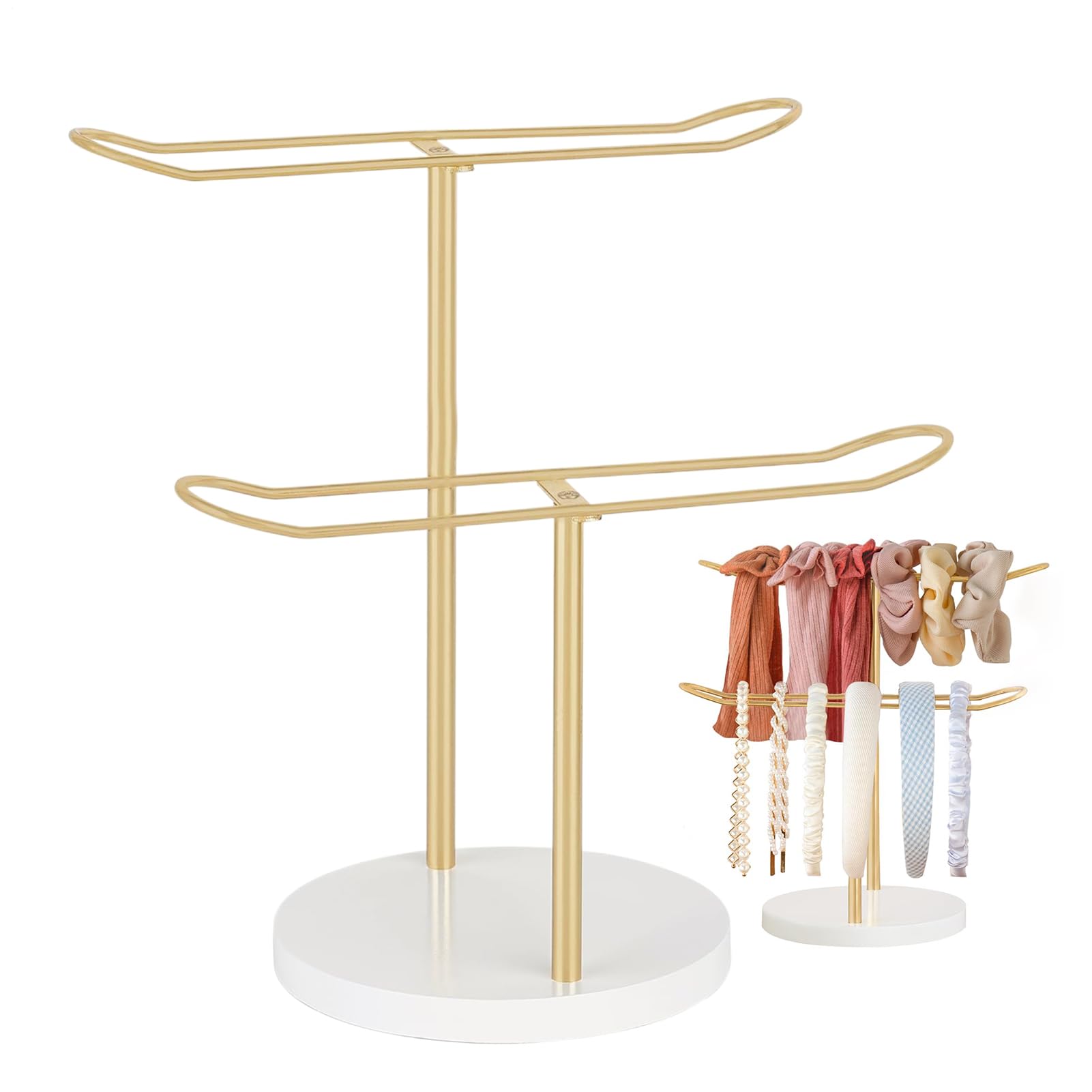 Rangement nœuds de cheveux en bois robuste pour coiffeuse