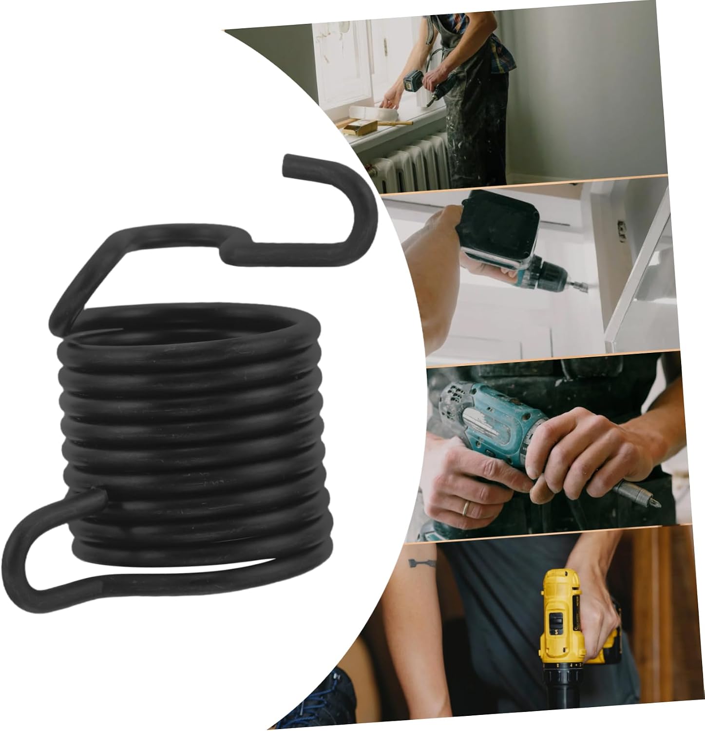 Pneumatic Hammer Tool Spring Retainers for Air Chisel Hammers Versatile Lightweight Design for Removal and Smoothing Tasks Durable Construction for Long-term Use