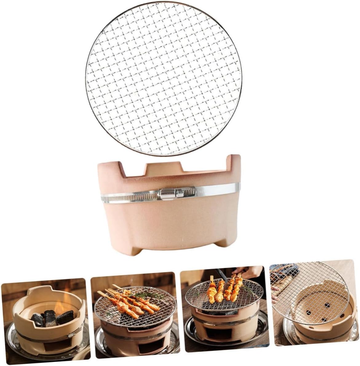 Barrel Grills Charcoal Bbq Grill Charcoal Multi-functional Bbq Stove Grilling Tray Outdoor Barbecue Tool