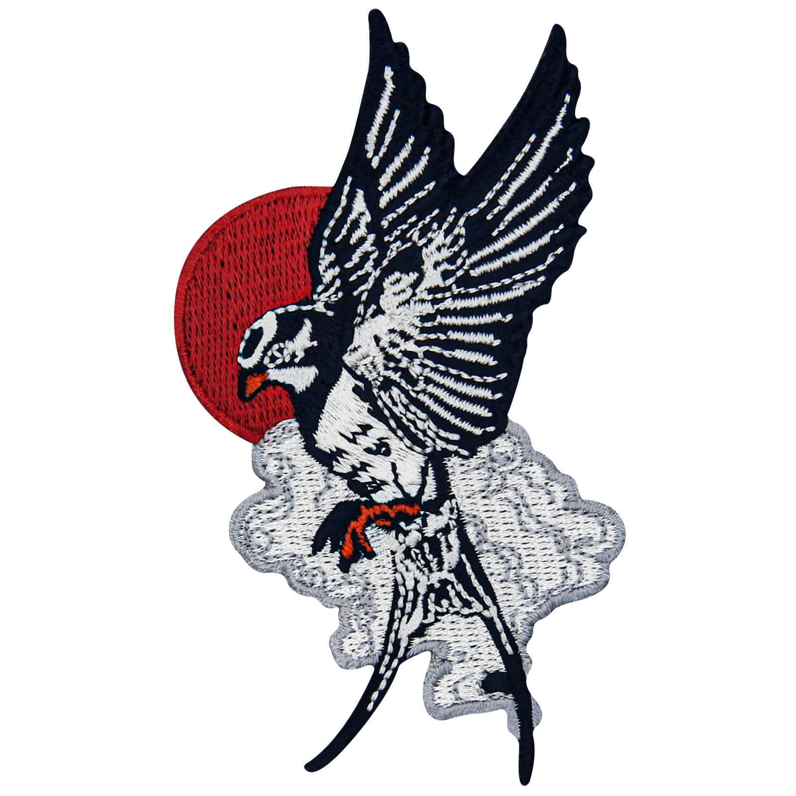 Swallow Fly in The Sky Patch Embroidered Applique Badge Iron On Sew On Emblem