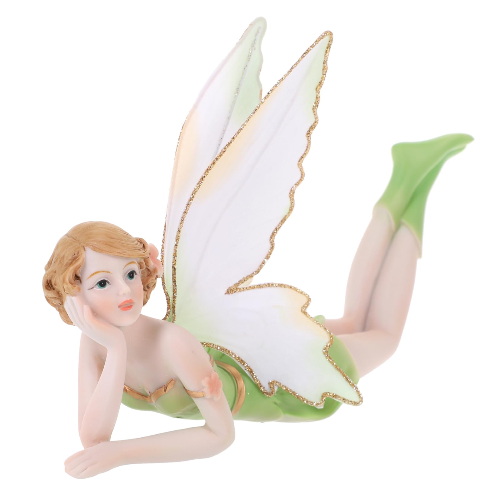 Muiltvoe Garden Fairy Statue Resin Fairy Figurine Fairy Ornament For Outdoor Lifelike Fairy Flower Fairy Ornaments Fairy Statue For Garden