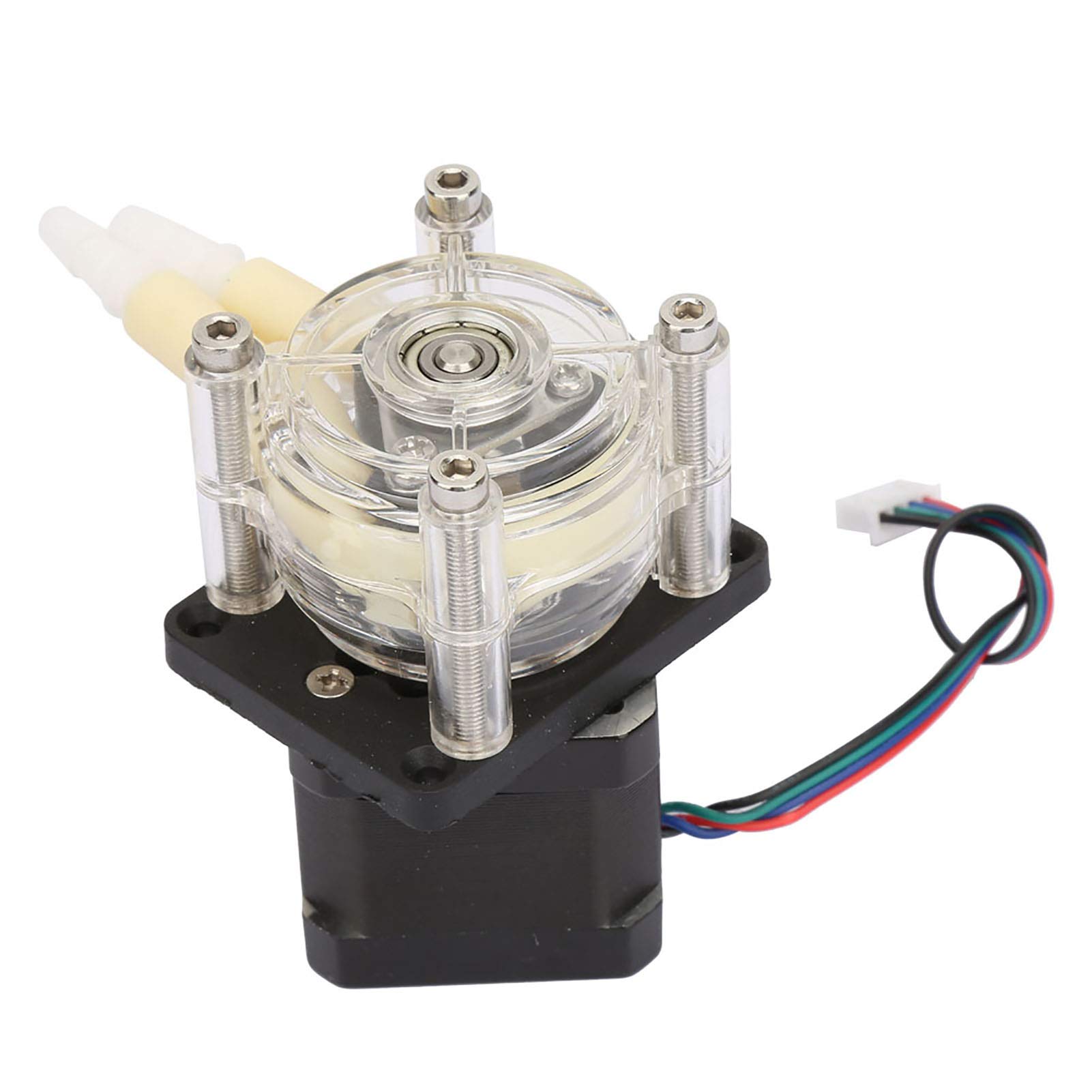 Pompa Peristaltica Ad Alto Flusso, Pompa Autoadescante a Vuoto con Guscio in PC da 6 a 30 V, Flusso Reversibile, da 0 a 400 Ml Al Min, Coperchio del Tubo a Sgancio Rapido per Il Dosaggio