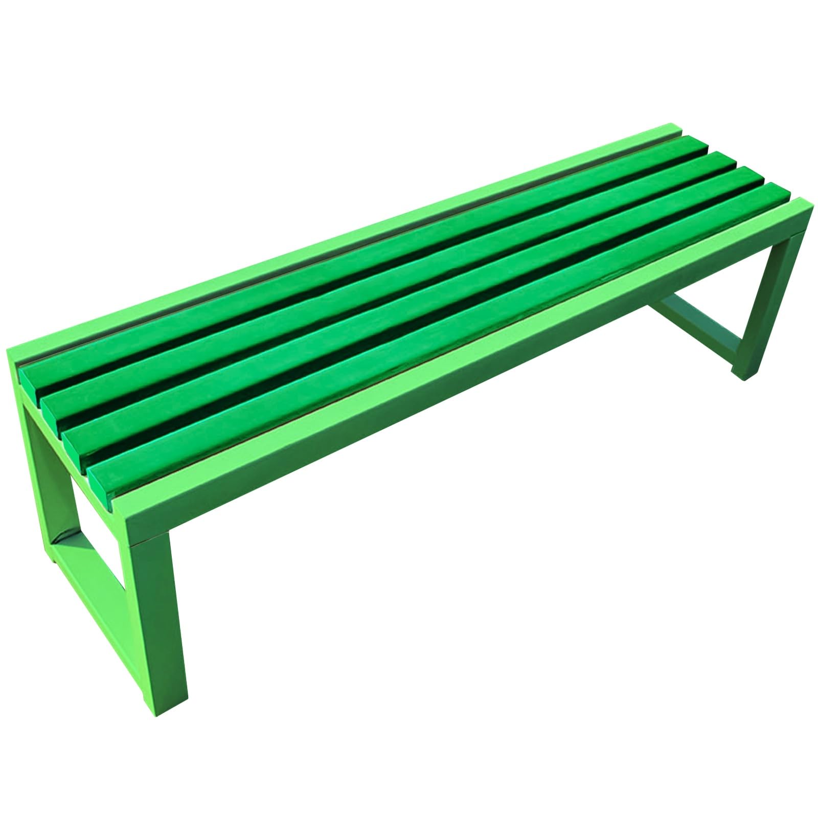 Banc de jardin d'extérieur petit modèle en acier 1m pour petite terrasse