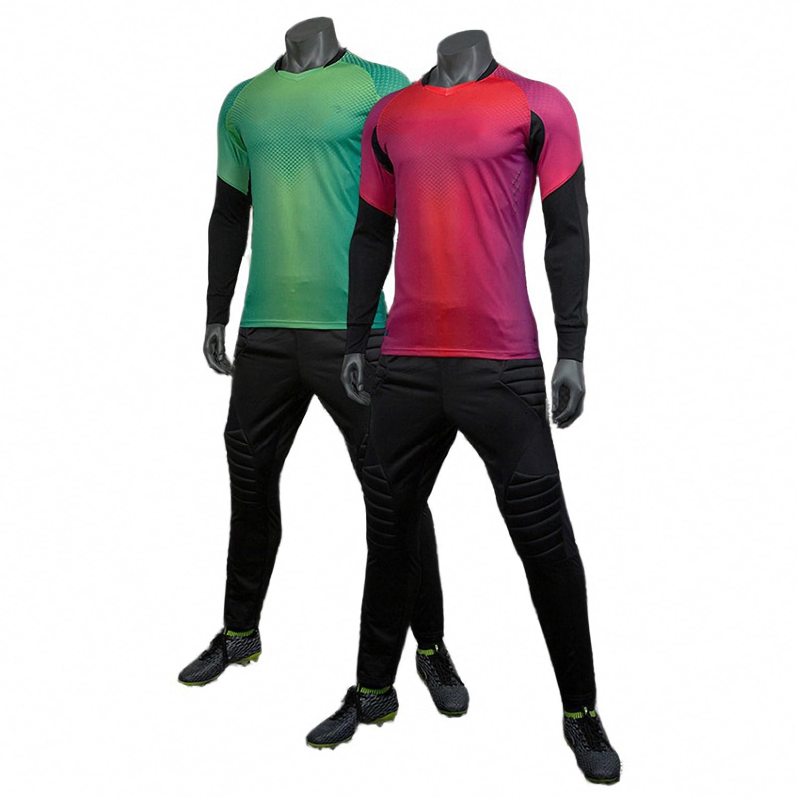 Maglia da Portiere da Calcio Estiva a Maniche Corte, Maglia da Portiere da Calcio Traspirante ad Asciugatura Rapida, Felpa da Allenamento da Uomo all'aperto