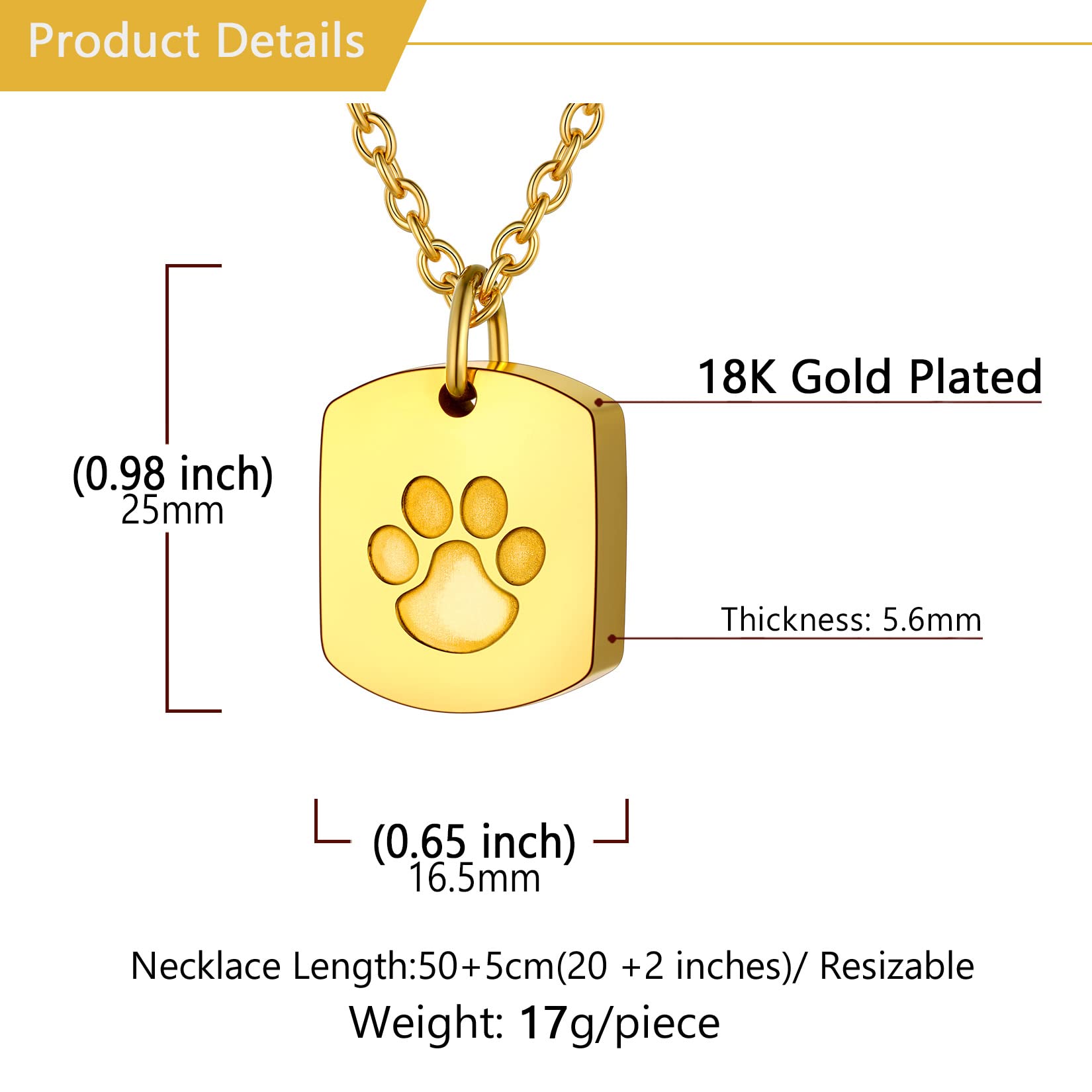 U7 Collana commemorativa urna per ceneri ciondolo nodo celtico/zampe di cane/ale/crocifisso in acciaio inossidabile impermeabile con catena regolabile in acciaio inossidabile