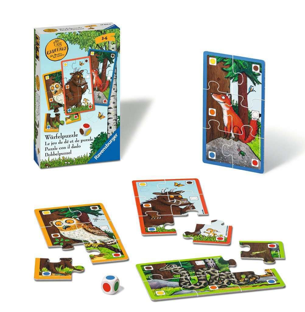 Ravensburger - Wo Ist Der Grüffelo? - Gioco Da Tavolo Per Bambini Dai 4 Anni, 2-4 Giocatori, Memoria E Dadi, Personaggi Del Gruffalò
