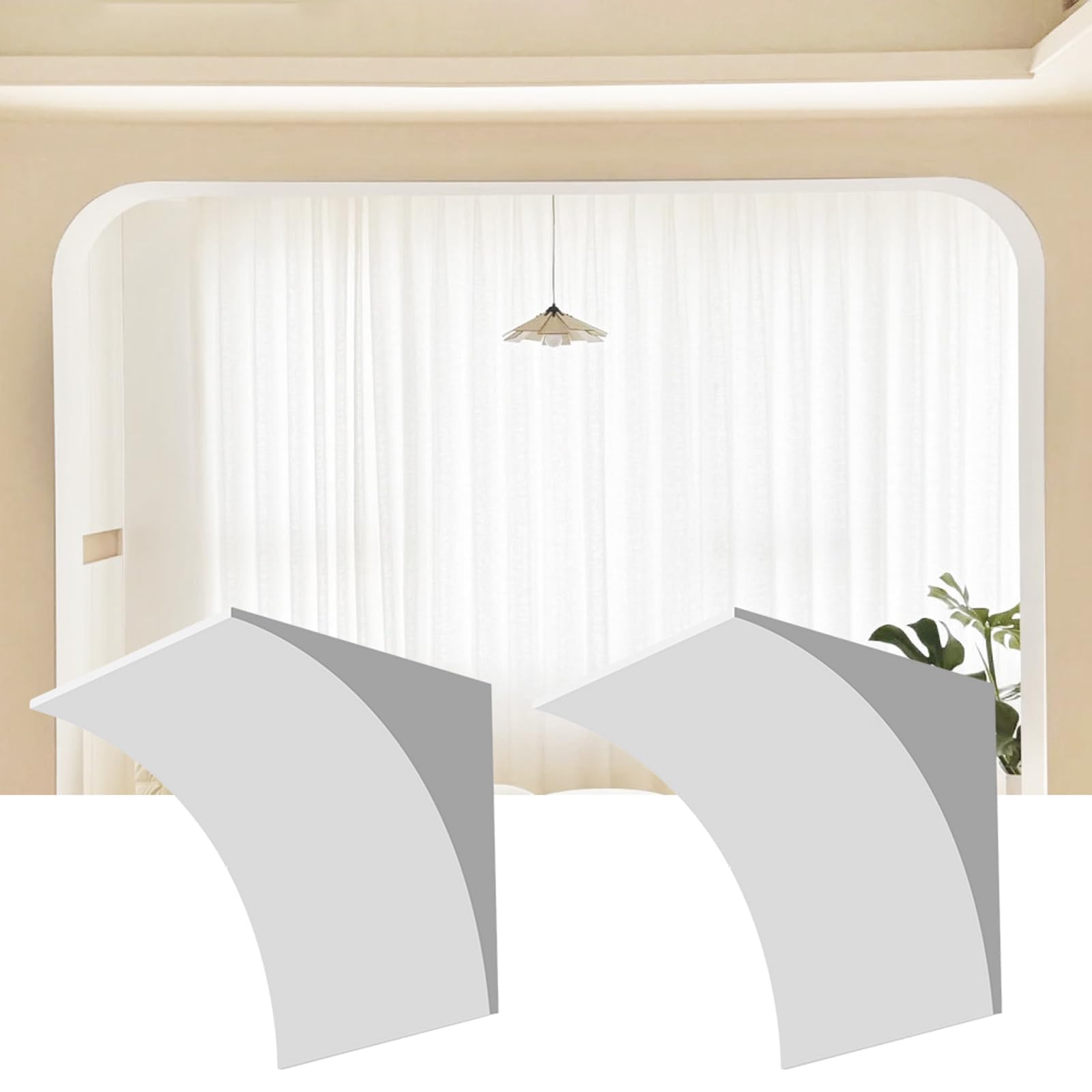 Kit arche de porte arrondie en mousse pour sublimer le balcon et salon