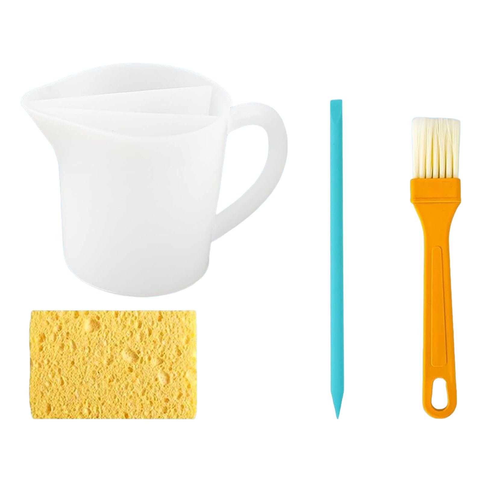 Kalttoy Professional Multiple Channel Pouring Cup Safe Silicone Craft Tool Set for Resins Mixing and Acrylic Painting Projects Epoxy Mixing Cup