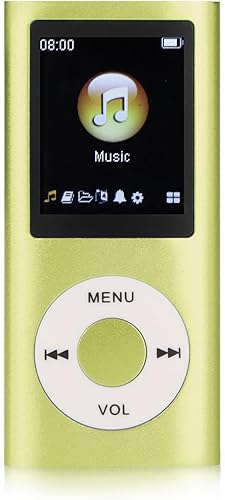 Reproductor de MP3, reproductor de música MP3 portátil sin pérdidas con auriculares, pantalla LCD de 1.8 pulgadas, reproductor de música digital,