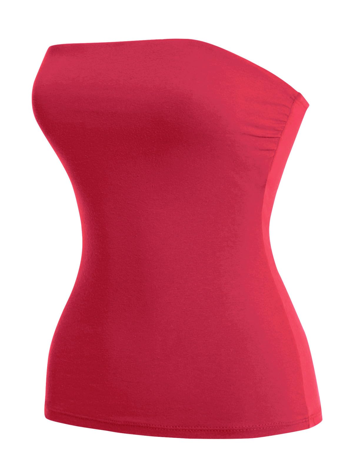 MixMatchy Women's Stretchy Strapless Tube Top Y2K Bandeau Top