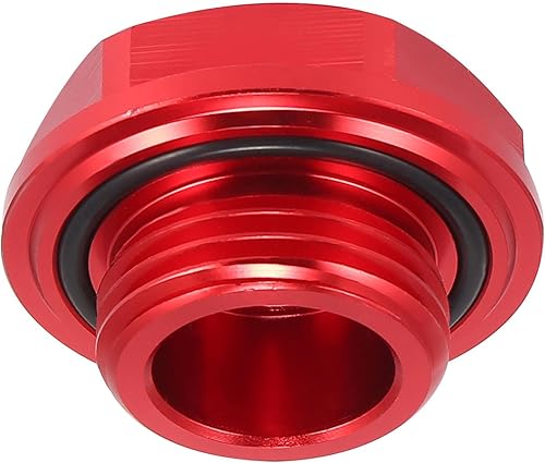Miniatura 6 de Tapa de tapón de llenado de aceite de motor de gas de aleación de aluminio roja para Toyota TRD Highlander RAV4 Yaris Camry Corolla Tacoma Land