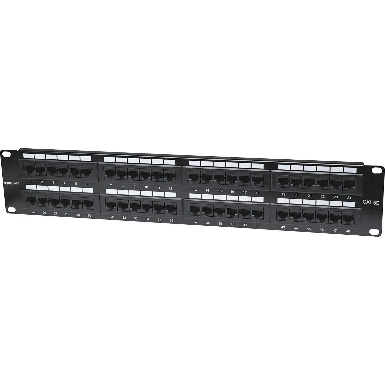 INTELLINET 513579 CAT-5E UTP Patch Panel, 48 Port, 2U electronic consumer