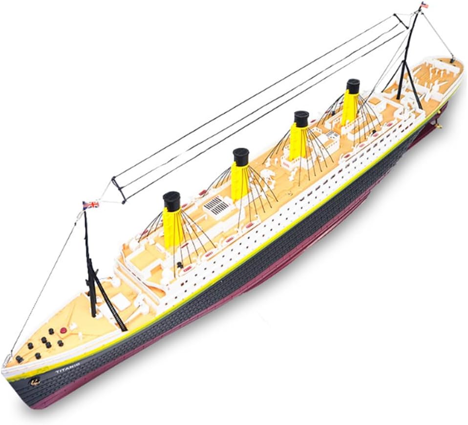 RC 3CH Electric Titanic Cruise Ship with LED Lights, 2.4G RC Watercraft Model, Ready to Run Remote Control Cruise Liner Model for Adults